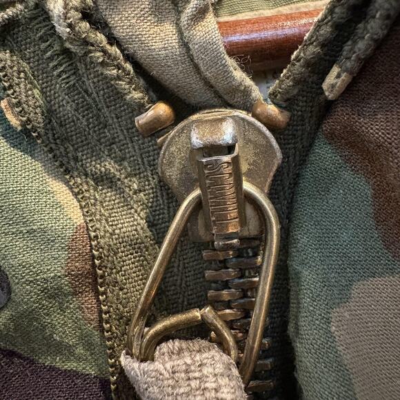 Vintage 1983 U.S. Army M-65 Field Jacket Large Woodland Camo Alpha Industries - Picture 12 of 16